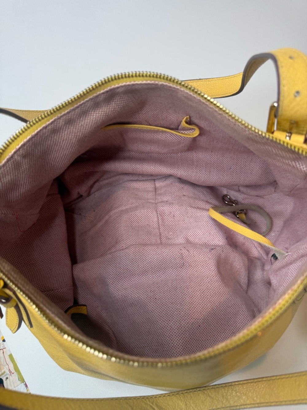 Dooney & Bourke Large Nina Satchel Yellow - Picture 6 of 9